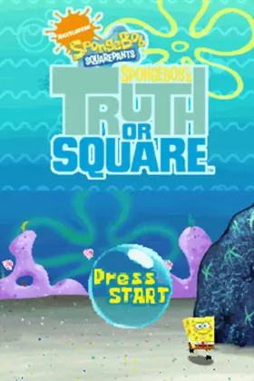 SpongeBob's Truth or Square (USA) screen shot title